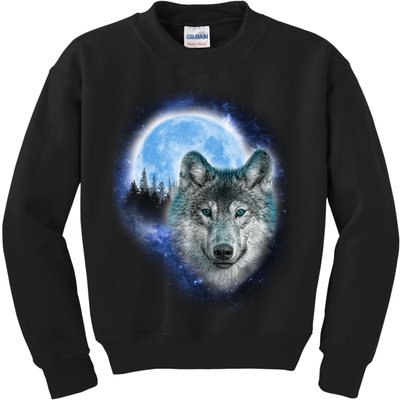 Cosmic Wolf  Kids Sweatshirt