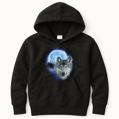 Cosmic Wolf  Kids Hoodie
