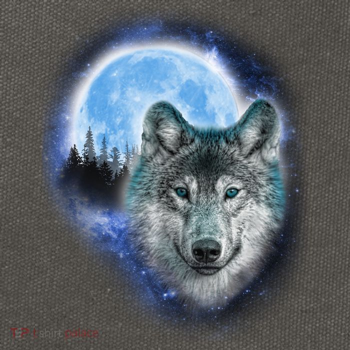 Cosmic Wolf  Cotton Canvas Backpack