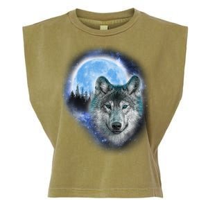 Cosmic Wolf  Garment-Dyed Women's Muscle Tee