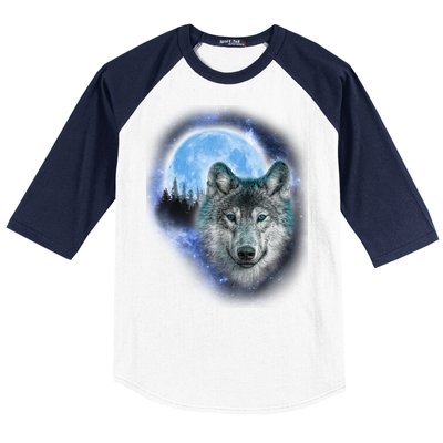 Cosmic Wolf  Baseball Sleeve Shirt