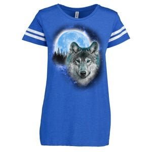 Cosmic Wolf  Enza Ladies Jersey Football T-Shirt