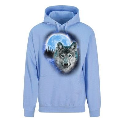 Cosmic Wolf  Unisex Surf Hoodie