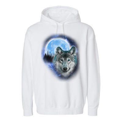 Cosmic Wolf  Garment-Dyed Fleece Hoodie