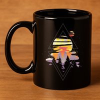 Cosmic Woods 11oz C Handle Ceramic Mug