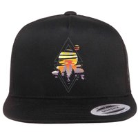 Cosmic Woods Flat Bill Trucker Hat