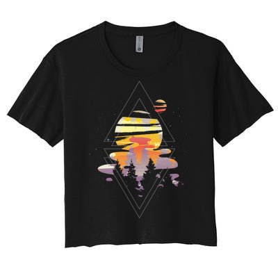 Cosmic Woods Women's Crop Top Tee