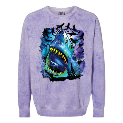 Cosmo Shark Colorblast Crewneck Sweatshirt