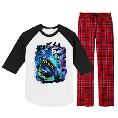 Cosmo Shark Raglan Sleeve Pajama Set