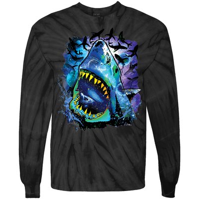 Cosmo Shark Tie-Dye Long Sleeve Shirt