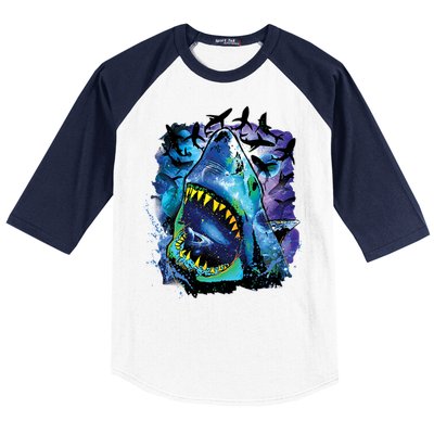 Cosmo Shark Baseball Sleeve Shirt