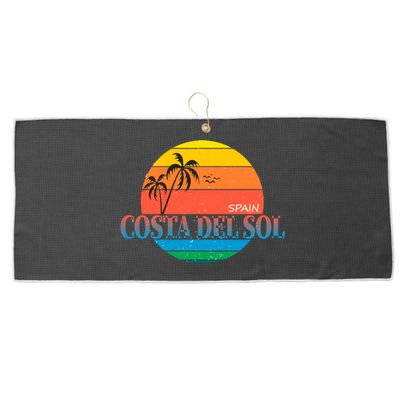 Costa Del Sol Spain Large Microfiber Waffle Golf Towel