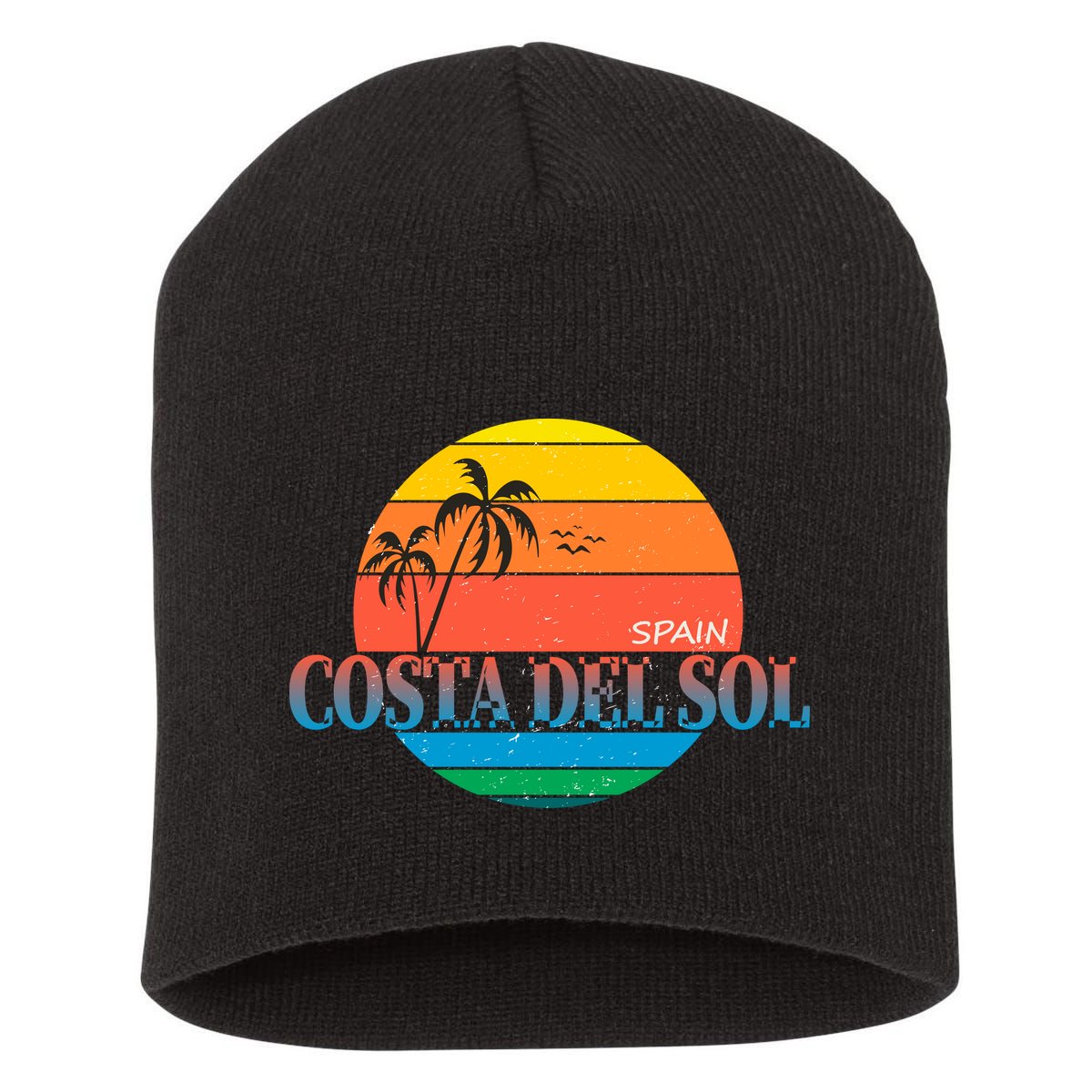Costa Del Sol Spain Short Acrylic Beanie