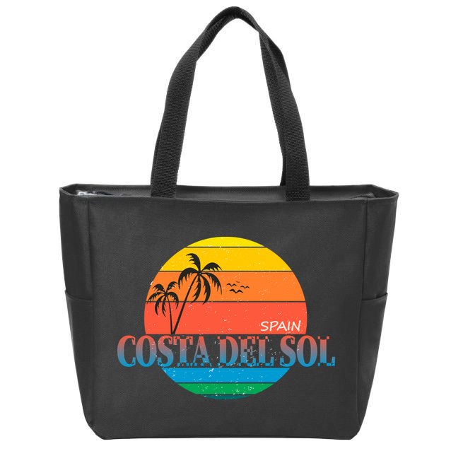 Costa Del Sol Spain Zip Tote Bag