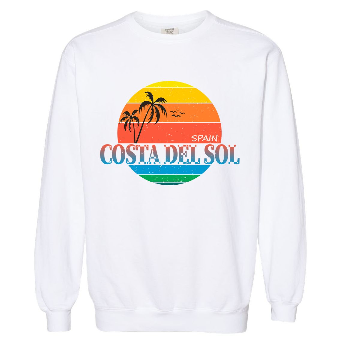 Costa Del Sol Spain Garment-Dyed Sweatshirt