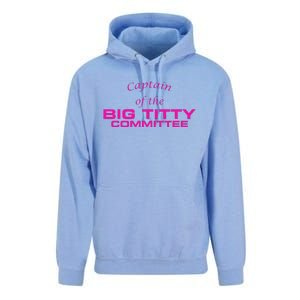 Captain Of The Big Titty Committee Funny Unisex Surf Hoodie