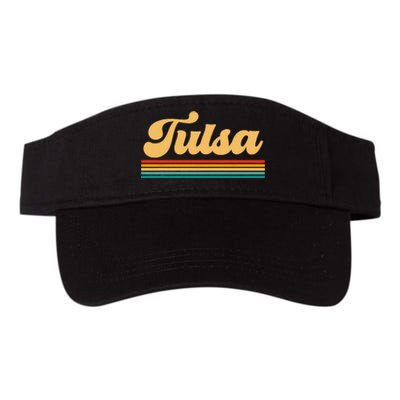 City Of Tulsa Oklahoma Valucap Bio-Washed Visor