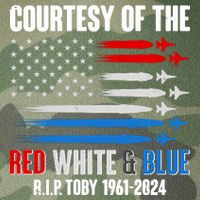 Courtesy Of The Red White And Blue Toby Tribute Legacy Tie Dye Trucker Hat