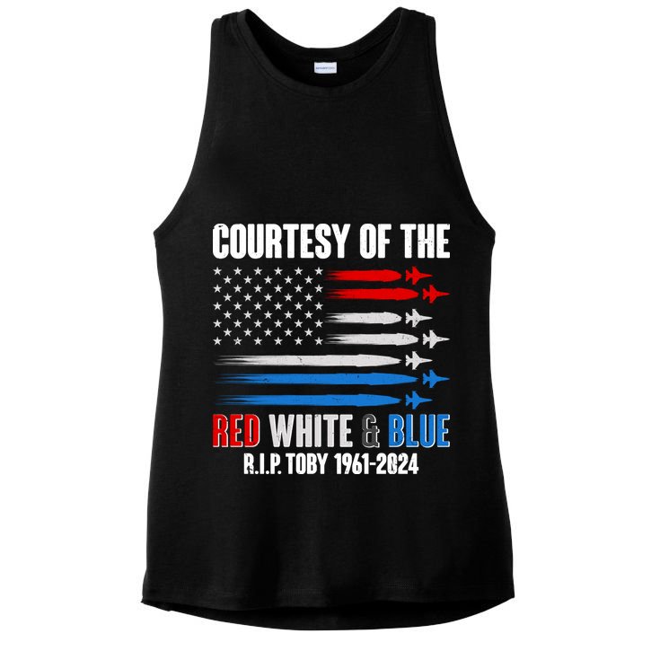 Courtesy Of The Red White And Blue Toby Tribute Ladies PosiCharge Tri-Blend Wicking Tank