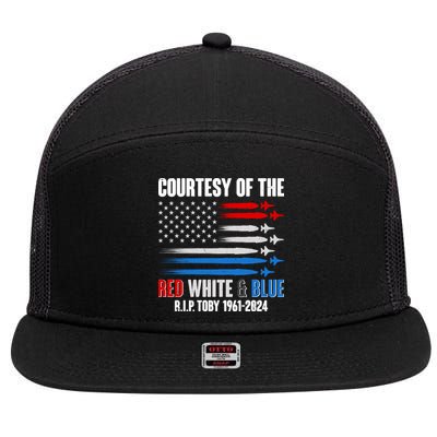 Courtesy Of The Red White And Blue Toby Tribute 7 Panel Mesh Trucker Snapback Hat