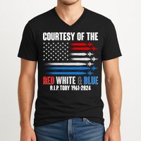 Courtesy Of The Red White And Blue Toby Tribute V-Neck T-Shirt