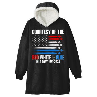 Courtesy Of The Red White And Blue Toby Tribute Hooded Wearable Blanket