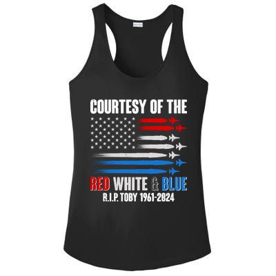 Courtesy Of The Red White And Blue Toby Tribute Ladies PosiCharge Competitor Racerback Tank