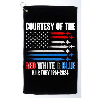 Courtesy Of The Red White And Blue Toby Tribute Golf Towel