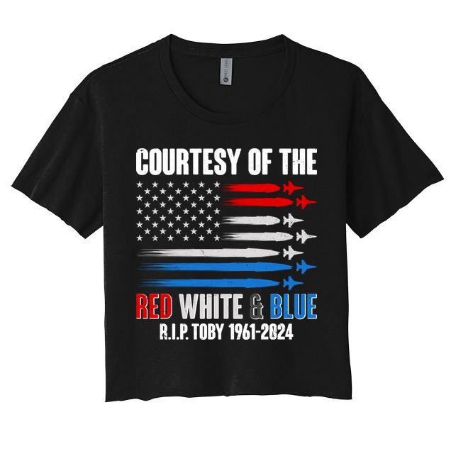 Courtesy Of The Red White And Blue Toby Tribute Crop Top