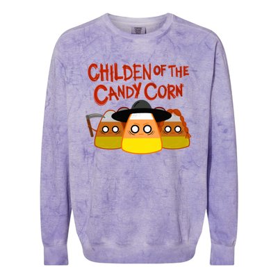 Children Of The Candy Corn Halloween Colorblast Crewneck Sweatshirt