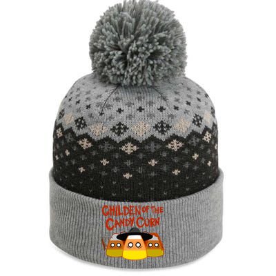 Children Of The Candy Corn Halloween The Baniff Cuffed Pom Beanie