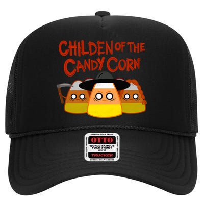 Children Of The Candy Corn Halloween High Crown Mesh Back Trucker Hat