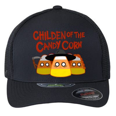 Children Of The Candy Corn Halloween Flexfit Unipanel Trucker Cap