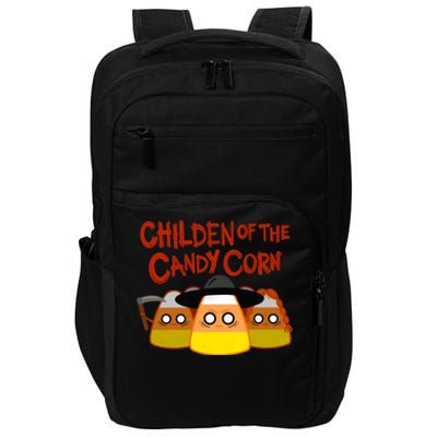 Children Of The Candy Corn Halloween Impact Tech Backpack