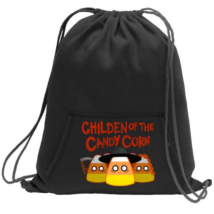 Children Of The Candy Corn Halloween Sweatshirt Cinch Pack Bag