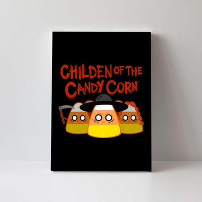 Children Of The Candy Corn Halloween Canvas