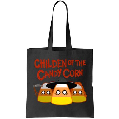 Children Of The Candy Corn Halloween Tote Bag