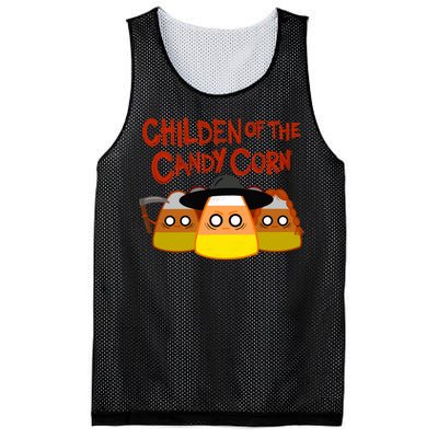 Children Of The Candy Corn Halloween Mesh Reversible Basketball Jersey Tank