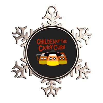 Children Of The Candy Corn Halloween Metallic Star Ornament