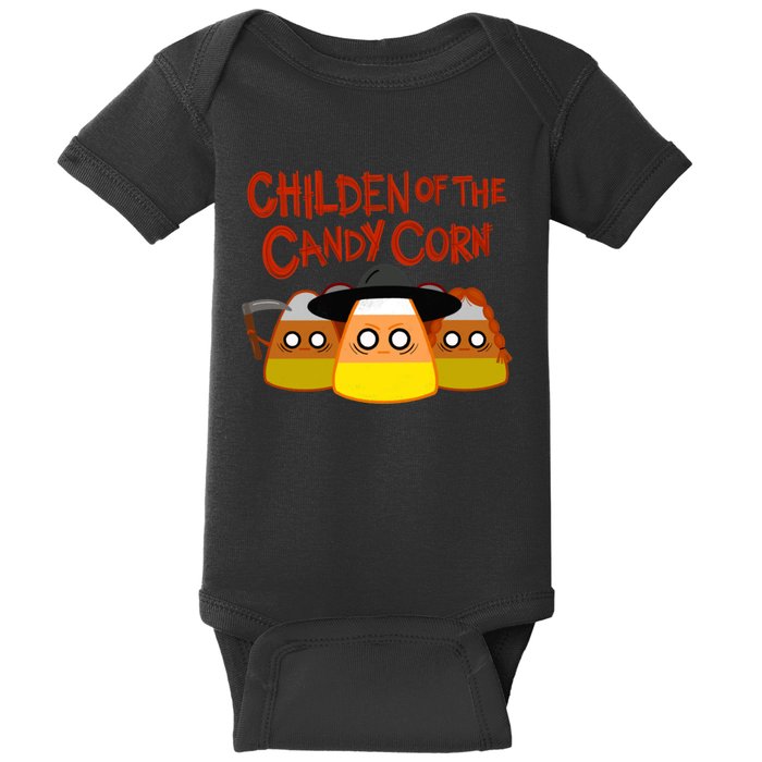 Children Of The Candy Corn Halloween Baby Bodysuit