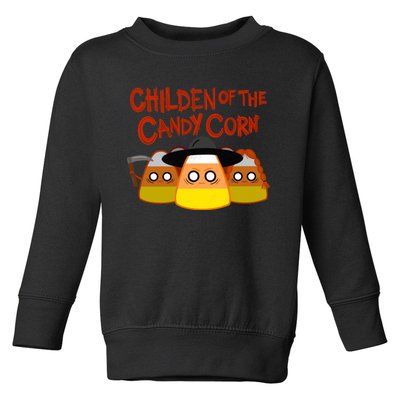 Children Of The Candy Corn Halloween Toddler Sweatshirt