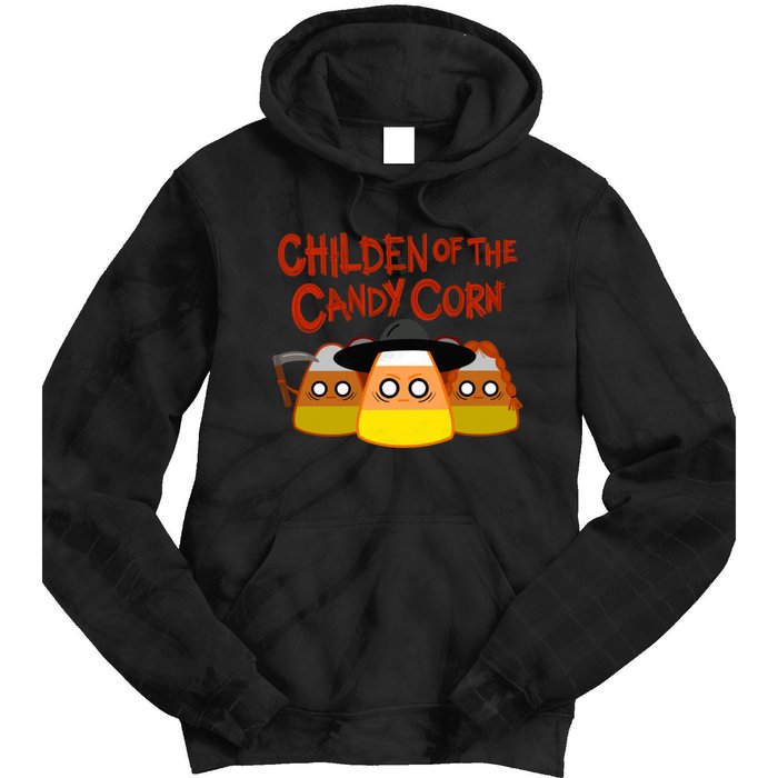 Children Of The Candy Corn Halloween Tie Dye Hoodie