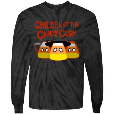 Children Of The Candy Corn Halloween Tie-Dye Long Sleeve Shirt