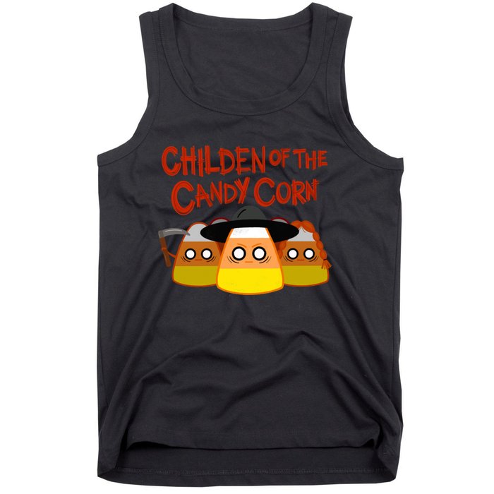 Children Of The Candy Corn Halloween Tank Top