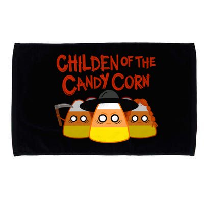 Children Of The Candy Corn Halloween Microfiber Hand Towel