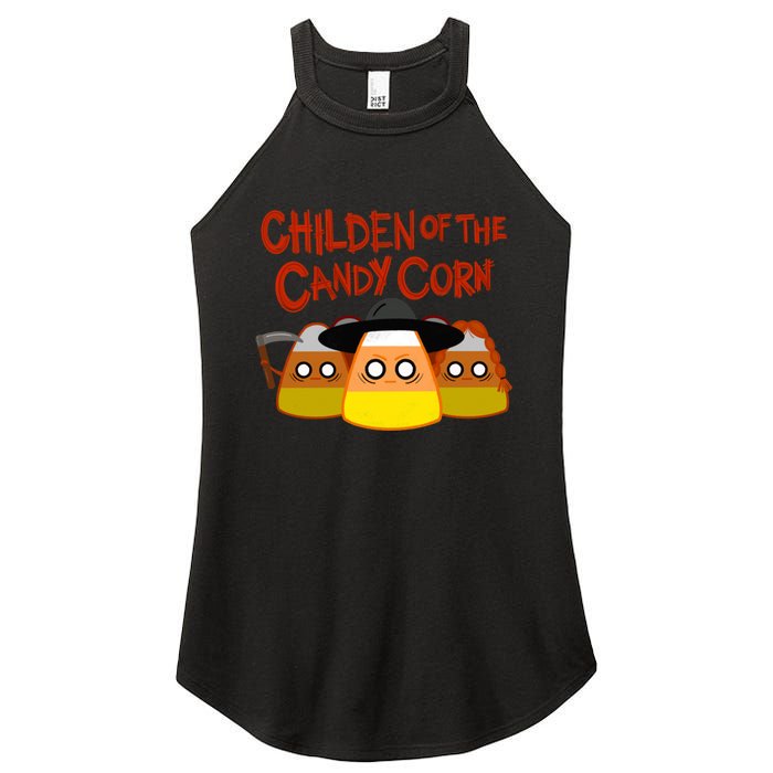 Children Of The Candy Corn Halloween Women's Perfect Tri Rocker Tank