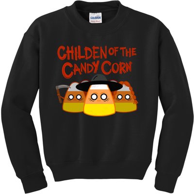 Children Of The Candy Corn Halloween Kids Sweatshirt