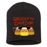 Children Of The Candy Corn Halloween Short Acrylic Beanie