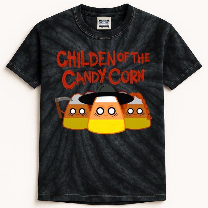 Children Of The Candy Corn Halloween Kids Tie-Dye T-Shirt