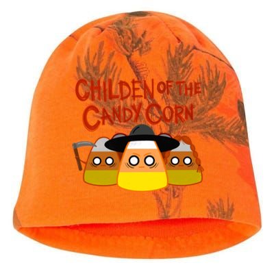 Children Of The Candy Corn Halloween Kati - Camo Knit Beanie